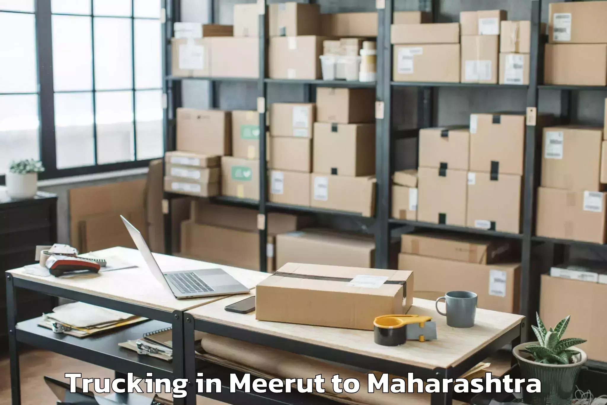 Top Meerut to Wagholi Trucking Available